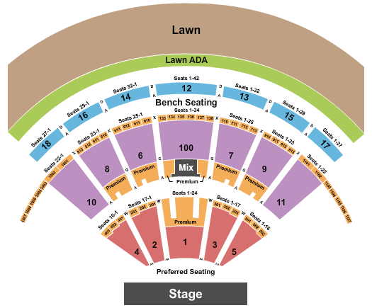 Bethel Woods Center For The Arts Thomas Rhett Seating Chart